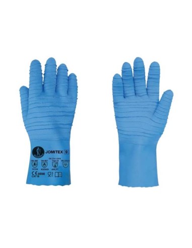 Guantes Jomitex Latex Azul 30 cm - Cuchillerias Sabin