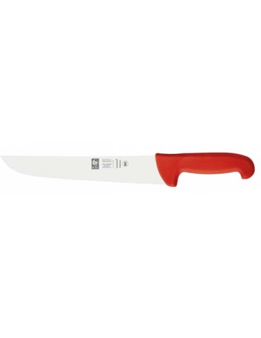 Cuchillo Carnicero Safe de Icel 24 cm Rojo - Cuchillerías Sabín