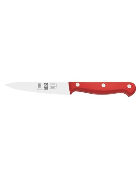 CUCHILLO PELADOR/PUNTILLA POM ROJO 10 CM.